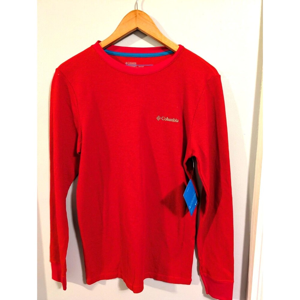 Columbia Men’s Thermal Long Sleeve Pullover Red Size SMALL NWT